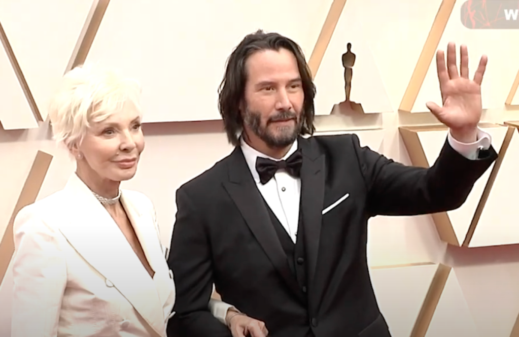 Keanu Reeves and His Mother 
